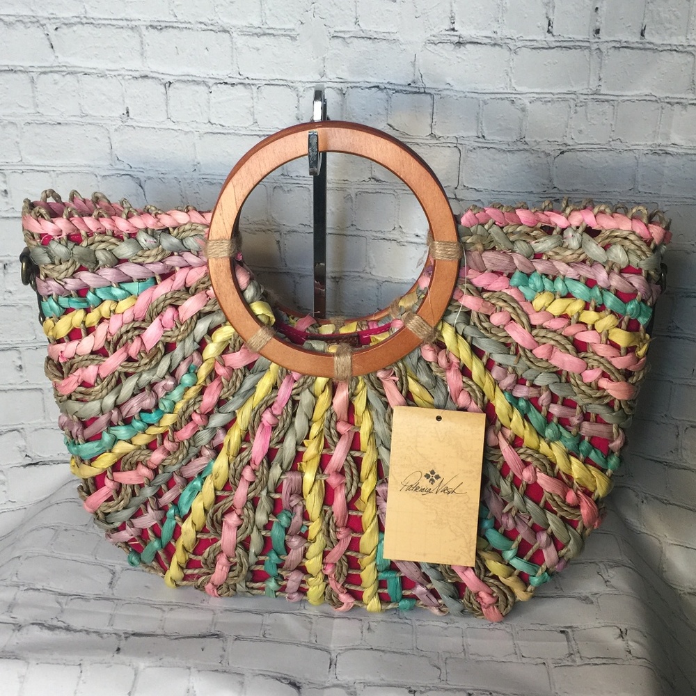 Stunning! Patricia Nash Lesa Woven Pastel NWT!